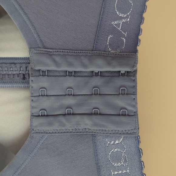 Cacique Floral 42H Lightly Lined No-Wire Bra Blue - Picture 11 of 16